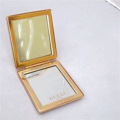 gucci pocket mirror gold|Gucci makeup mirror.